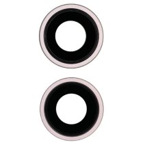 Стекло камеры для Apple iPhone 15 в рамке (Pink) (Original)