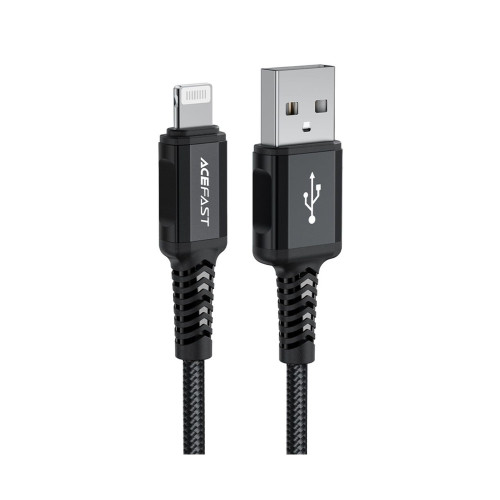 Кабель Acefast C4-02 USB-A – Lightning (1.8 м · 12W · 2.4A) (Black)