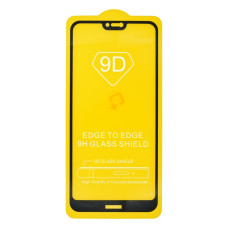 Защитное стекло в тех упаковке для Nokia 7.1 (Full Glue) (0.3 мм, 2.5D) (Black)