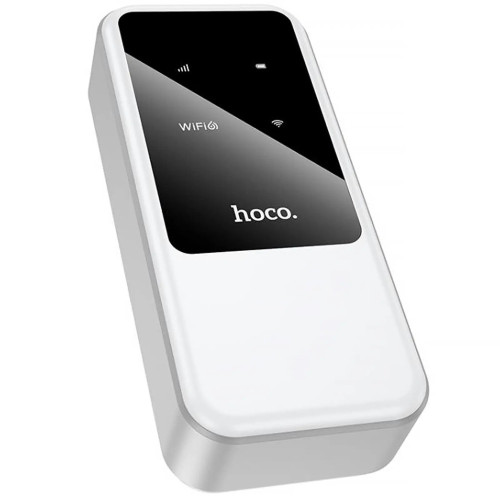 Роутер 4G Hoco HI42 с SIM-картой (Wi-Fi 6 · 150 Мбит/с · аккумулятор) (White)