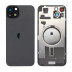 Задня кришка для Apple iPhone 15 Plus (Black) (Original PRC) зі склом камери