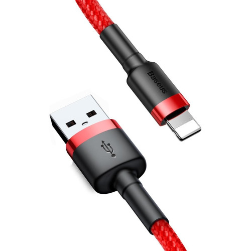 Кабель Baseus Cafule USB-A – Lightning (3 м · 18W · 2.1A) (CALKLF-R09) (Red)