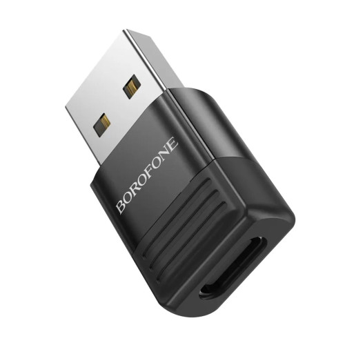 Перехідник OTG Borofone BV18 USB-A 2.0 – Type-C (Black)