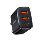 Сетевое зарядное устройство Baseus Compact 2xUSB-A+USB-C (30W · 3A) (CCXJ-E01) (Black)