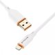Кабель Proove Jelly Silicone USB-A – Lightning (1 м · 12W · 2.4A) (White)