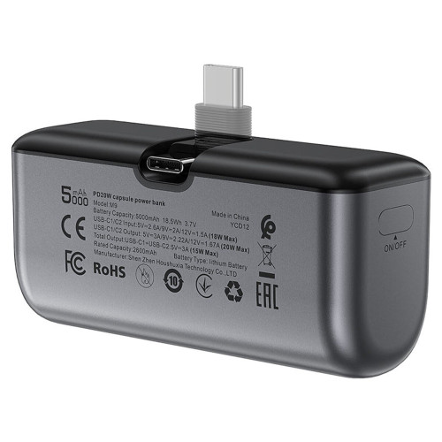 Повербанк Acefast M9 20W (5000 mAh) (Black)