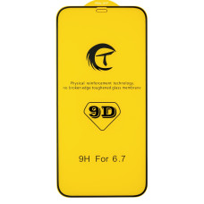 Защитное стекло CT 9D для Apple iPhone 12 Pro Max (Full Glue) (Black)