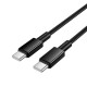 Кабель Hoco X119 Type-C – Type-C (1 м · 60W · 3A) (Black)