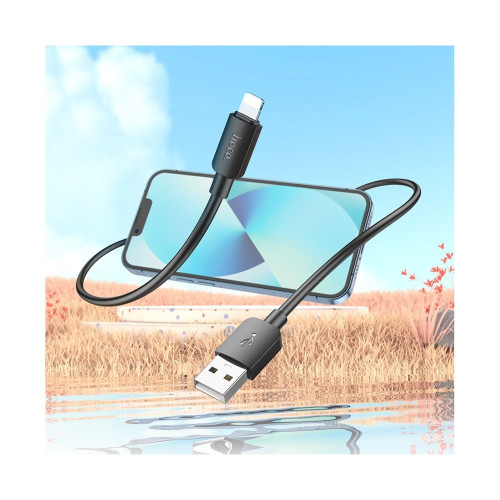 Кабель Hoco X96 USB-A – Lightning (1 м · 12W · 2.4A) (Black)