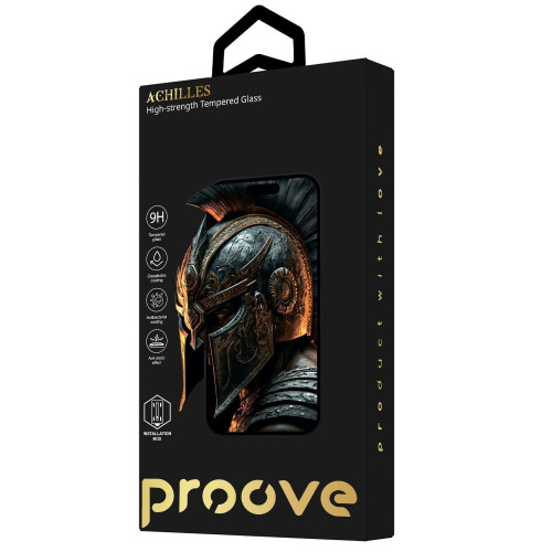Захисне скло Proove Achilles Installation Box для Apple iPhone 15 (Black)
