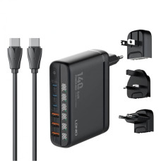 Сетевое зарядное устройство LDNIO A6140C 3xUSB-A+3xUSB-C (140W · 5A) (Black)