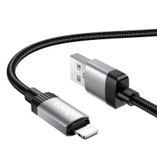 Кабель Hoco X117 Star USB-A – Lightning (1 м · 12W · 2.4A) (Black)
