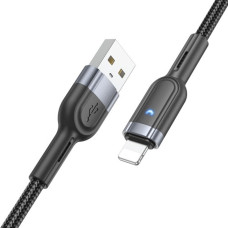 Кабель Hoco U117 USB-A – Lightning (1.2 м · 12W · 2.4A) (Black)