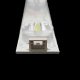 Пряма підсвітка для телевізора Goldstar 28″ TOT-28B2550-3030C-5S1P V4 (3 планки по 524 мм, 5 LED, лінза 15,5 мм, 6 В)