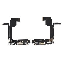 Шлейф для Apple iPhone 15 Pro Max с разъемом зарядки (Natural Titanium) (Original Used)