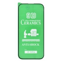 Защитная пленка Ceramic для Apple iPhone 16 Pro (Full Glue) (Black)