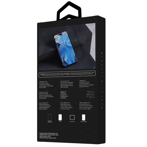 Защитное стекло Proove Clarity AR для Apple iPhone 15 Pro Max (Black)