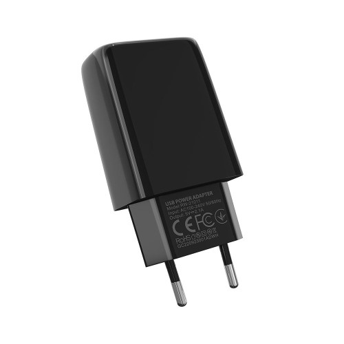 Сетевое зарядное устройство Ridea RW-21011 Element 2xUSB-A (10.5W · 2.1A) (Black)