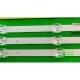 Прямая подсветка для телевизора Ergo 43″ 303GC430062 (3 планки по 795 мм, 8 LED, линза 17 мм, 3 В)