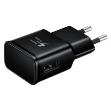 Мережевий зарядний пристрій Samsung USB-A (5W · 1A) (NO LOGO тех. пак) (Black)