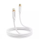 Кабель Proove Jelly Silicone Type-C – Lightning (1 м · 27W · 3A) (White)