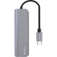 USB-хаб Proove Arc Link 5в1 (2xType-C · 2xUSB 3.0 · HDMI) (Silver)