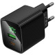 Сетевое зарядное устройство Hoco CS84A USB-A+USB-C (30W · 3A) (Black)
