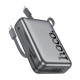 Повербанк Hoco Q39 22.5W+PD20W з кабелем C та L (20000 mAh) (Grey)