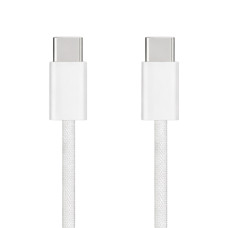 Кабель для iPhone 15 Type-C – Type-C (NO LOGO) (1 м · 60W · 3A) (White)