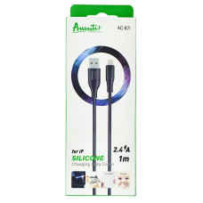 Кабель Avantis AC87i USB-A – Lightning (1 м · 12W · 2.4A) (Black)
