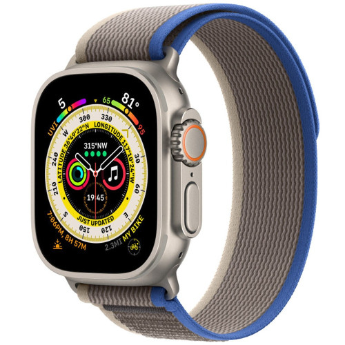 Ремінець для Apple Watch 42/44/45/49 мм Trail Loop (Blue/Gray)