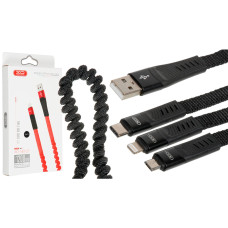 Кабель XO NB127 USB-A – Micro-USB (1 м · 10W · 2.1A) (Black)