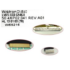 Шлейф для Dell Vostro 2421 для дисплея с коннектором камеры и микрофона 40 pin LVDS [50.4XP02.001]