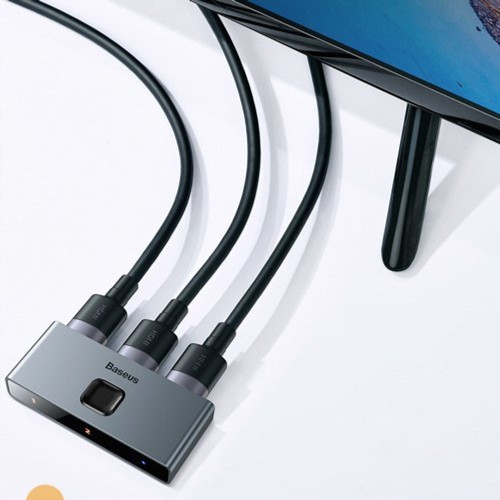 Переходник Baseus Matrix HDMI Splitter 2в1 or 1 in 2 (Space Gray)