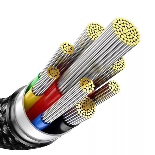Кабель Baseus Tungsten Gold Type-C – Type-C (3 м · 240W) (Black)