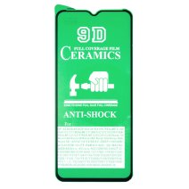 Защитная пленка Ceramic для Poco M5 (Full Glue) (Black)