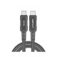 Кабель Acefast C4-03 Type-C – Type-C (2 м · 100W · 5A) (Black)