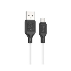 Кабель Hoco X90 Cool silicone USB-A – Micro-USB (1 м · 12W · 2.4A) (White)