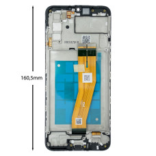 Дисплей для Samsung E025 Galaxy F02s (2021) (161 x 72 мм) с тачскрином в рамке (Black) (Original)