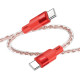 Кабель Hoco X99 Type-C – Type-C (1 м · 60W · 3A) (Red)