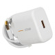 Сетевое зарядное устройство Realme USB-A (65W · 5A) с кабелем USB-A – Type-C (OEM) (White)