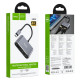Переходник Hoco HB29 2в1 Type-C – HDMI (F) VGA (F) 0.15 м (Silver)