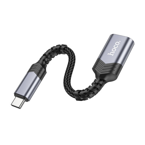 Переходник Hoco UA24 Type-C to USB 3.0 gray