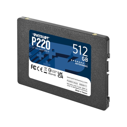 SSD-накопичувач Patriot P220 Series 512GB 2.5 SATA III