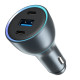 Автомобильное зарядное устройство Proove Super Charge USB-A+2xUSB-C (130W · 5A) (Metal Gray)