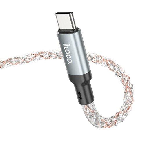Кабель Hoco U112 USB-A – Type-C (1 м · 12W · 2.4A) (Gray)