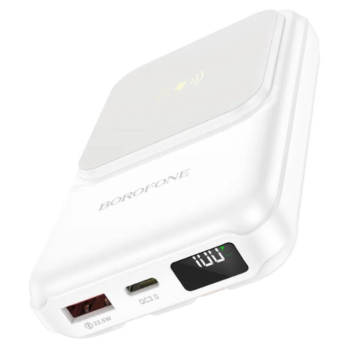 Повербанк Borofone BJ26 Magnetic PD20W (10000 mAh) (White)