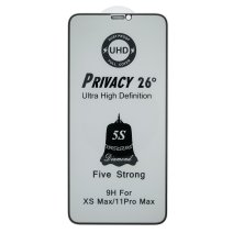 Защитное стекло 5S UHD Privacy 26° для Apple iPhone 11 Pro Max (Full Glue) (Black)