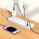 Сетевой фильтр Hoco AC13A на 5 розеток (17W · 4xUSB-A · 1.5 м) (White)