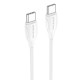 Кабель Borofone BX19 Type-C – Type-C (1 м · 60W · 3A) (White)